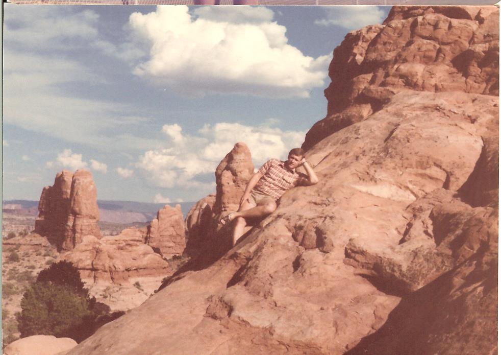 Hidin' out (see me?) in Arches National Park, Utah 