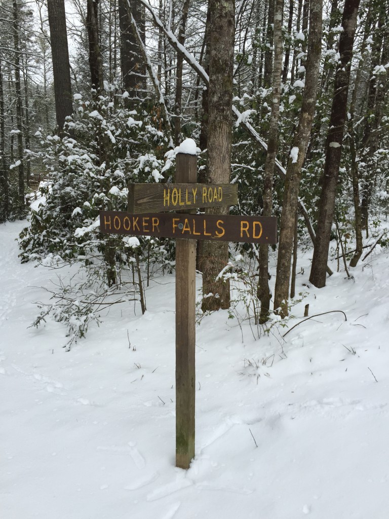 Hooker Falls Sign
