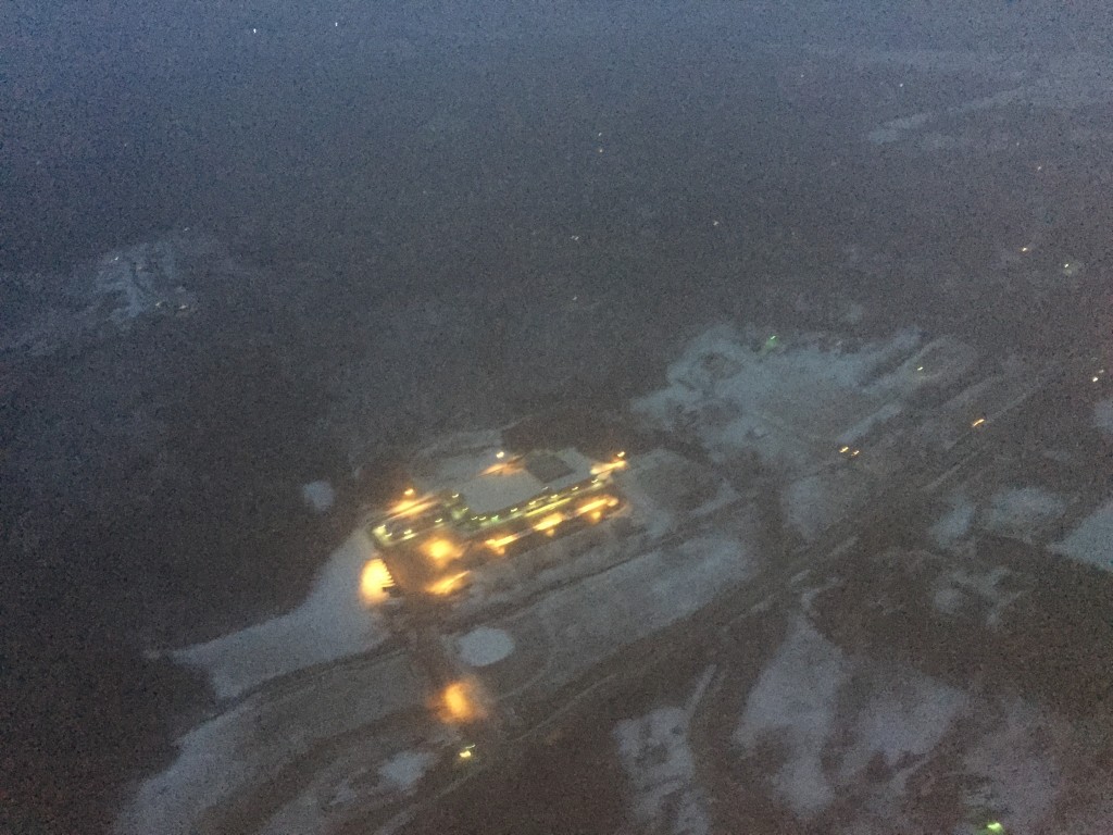 Flying into Asheville, N.C. about 6:30 p.m.