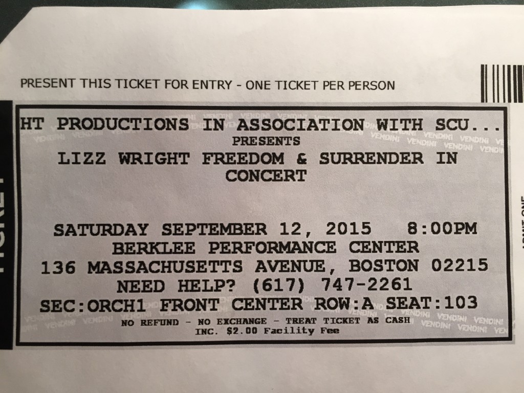 Freedom and Surrender Concert Ticket